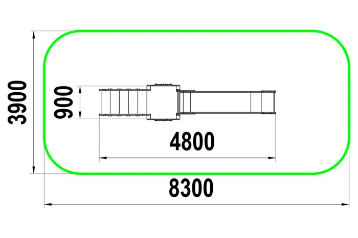 Горка "Гусь" H=1500 мм. МФ-1.81