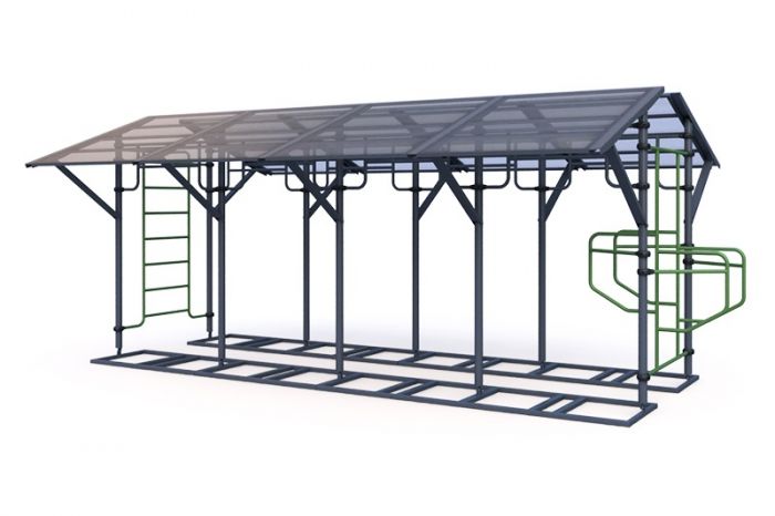 Тренажерная беседка на 8 тренажеров ТРК-1.15